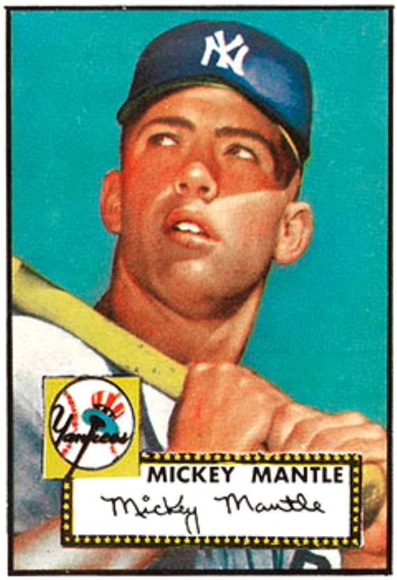 Mickey Mantle 1952 Topps Rookie Card